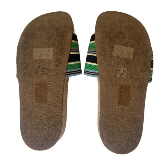 KATE SPADE NEW YORK Stripped Breeze Slide Platform Wedges - Picture 9 of 10